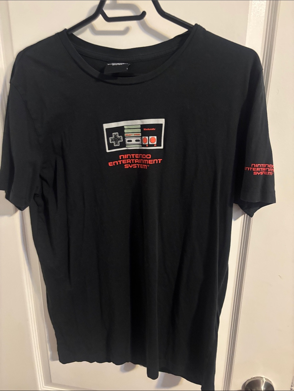Nintendo Black Short Sleeve Graphic Tee with NES Controller